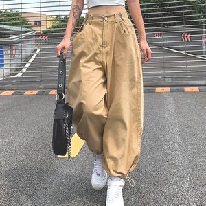 YesStyle Khaki Harem Pants🤎💛